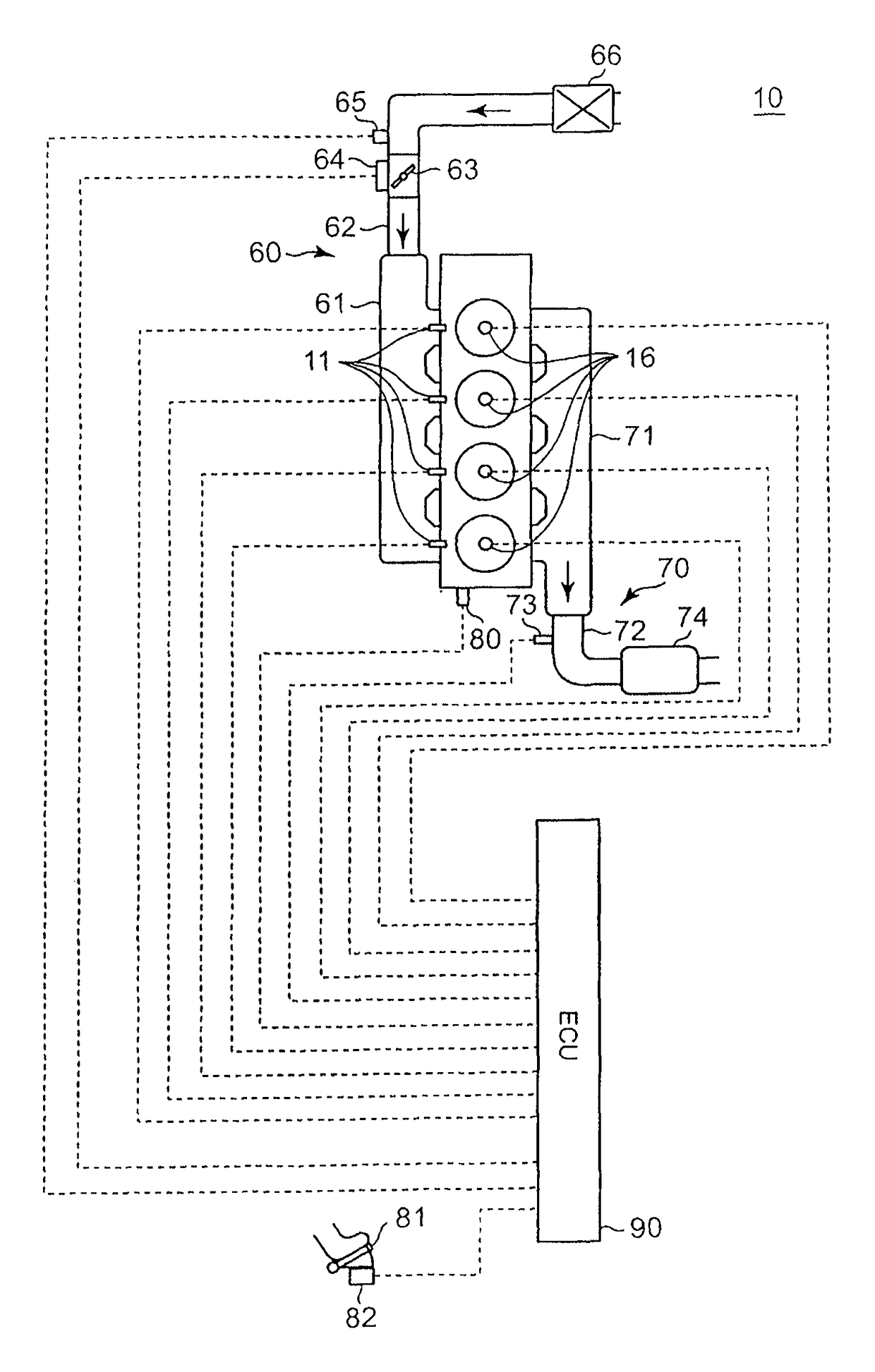 Control apparatus and control method for internal combustion engine