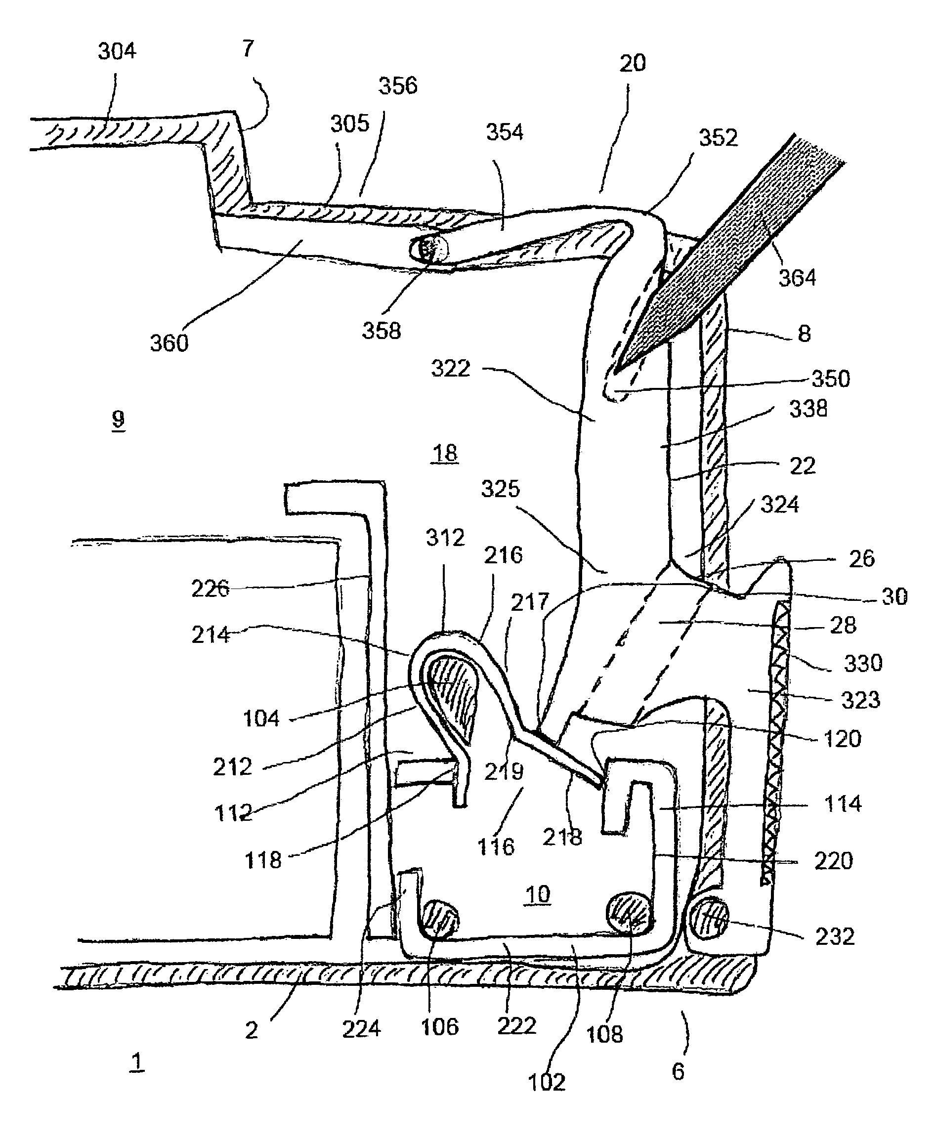 Installation switching device