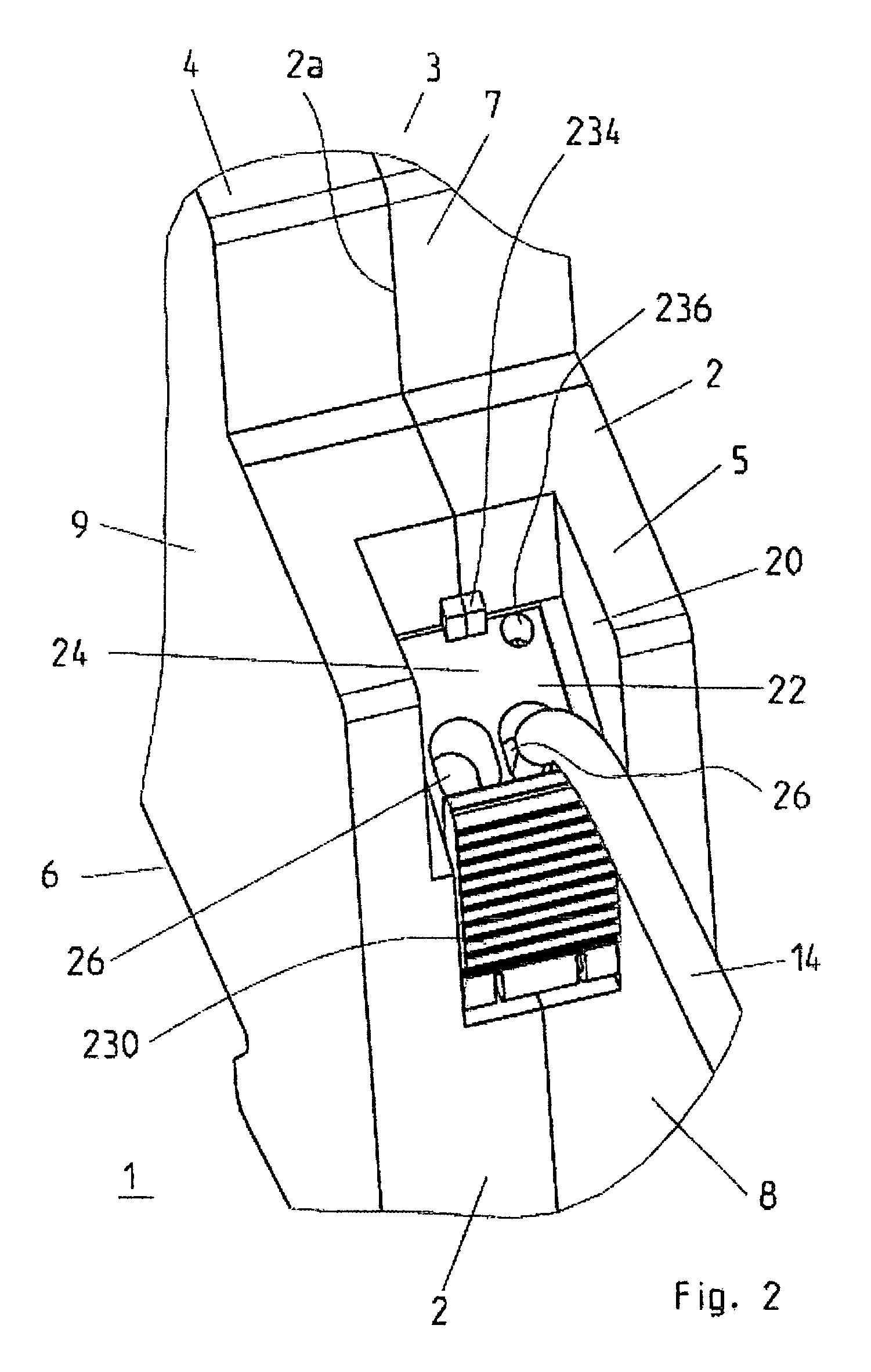 Installation switching device