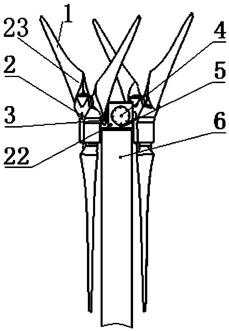 A double impeller horizontal axis wind turbine