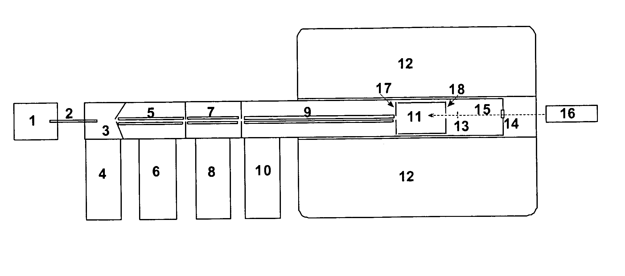Measuring cell for ion cyclotron resonance mass spectrometer
