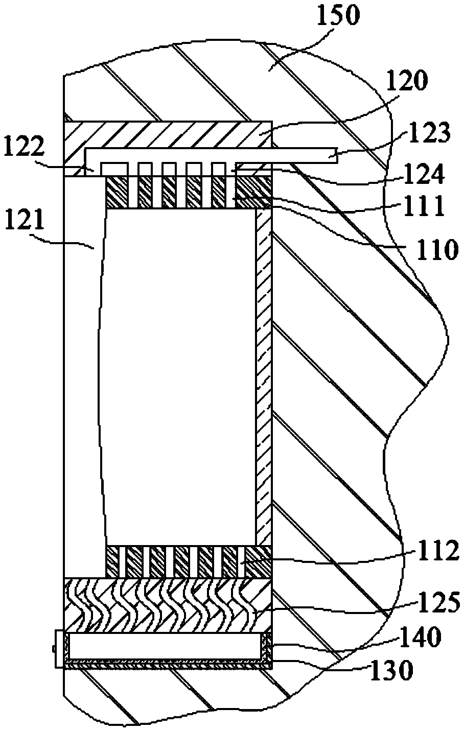 Electronic display device with dedusting device