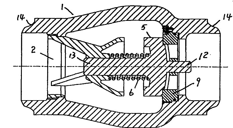 Shuttle-type high-temperature and high-pressure welding check valve