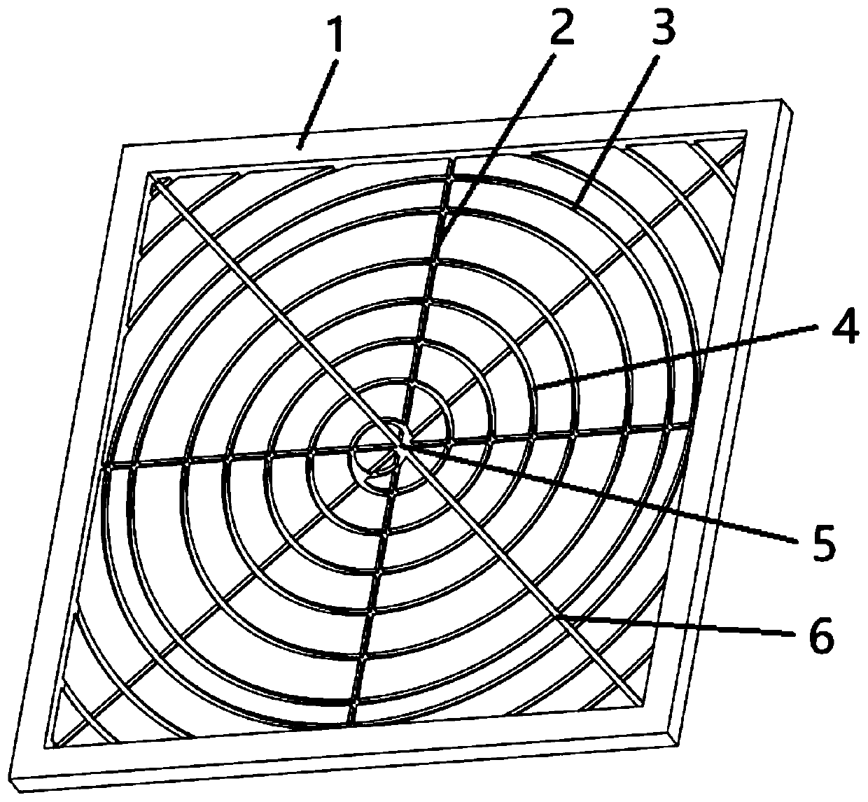 Bionic liquid absorption core with cobweb structure and soaking plate using same