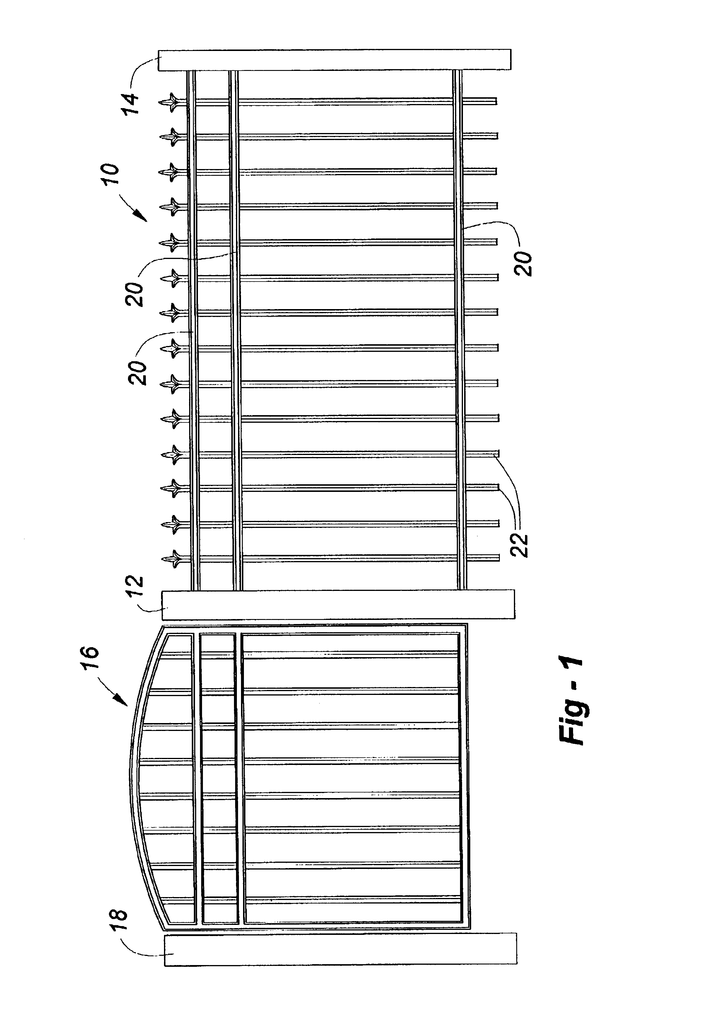 Plastic fencing simulative of wrought iron