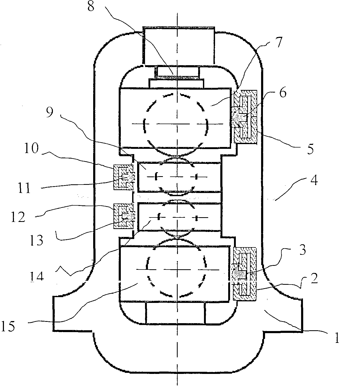 Vibration suppression device for rolling mill roller system