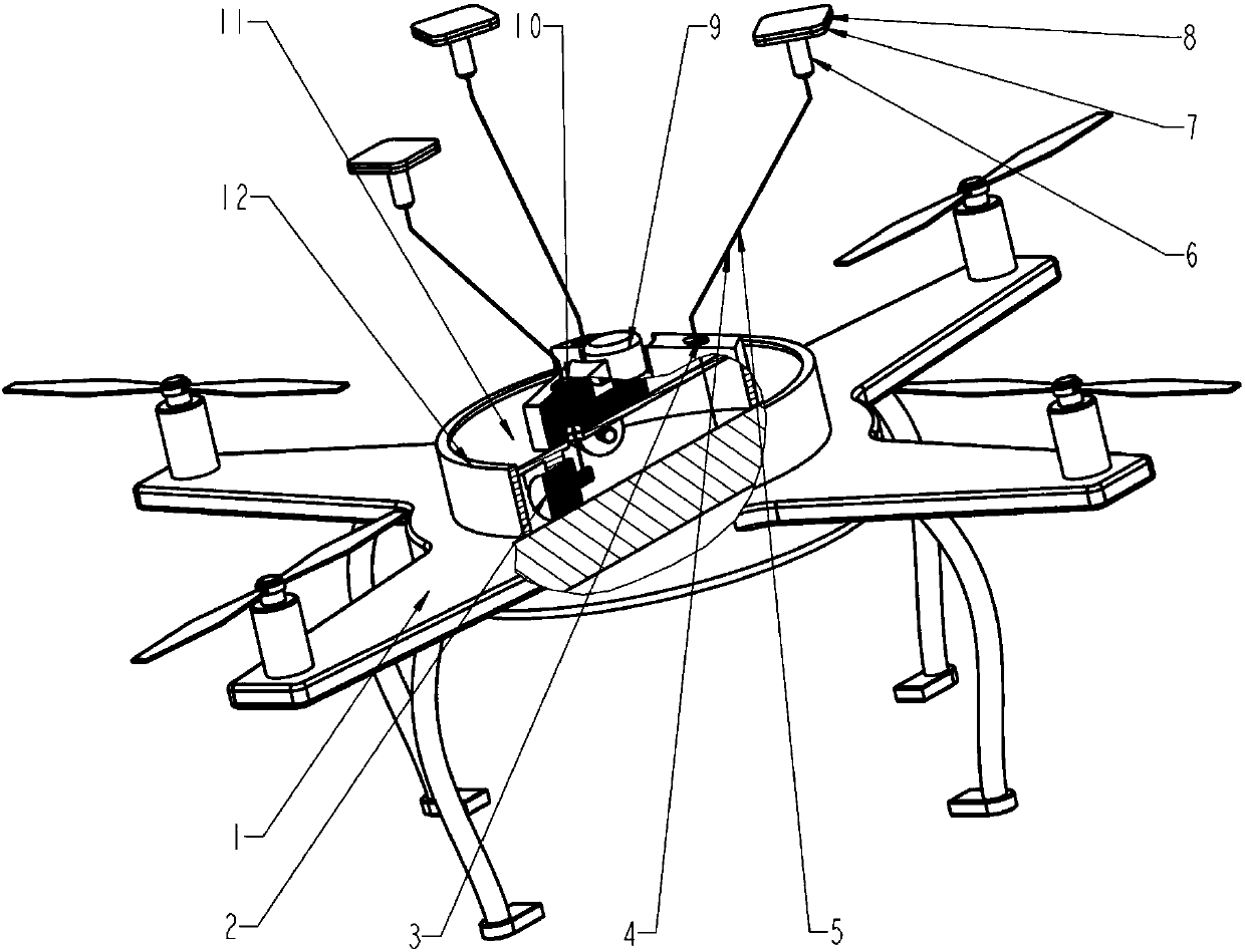 An energy-saving multi-rotor UAV device based on bionic suspension