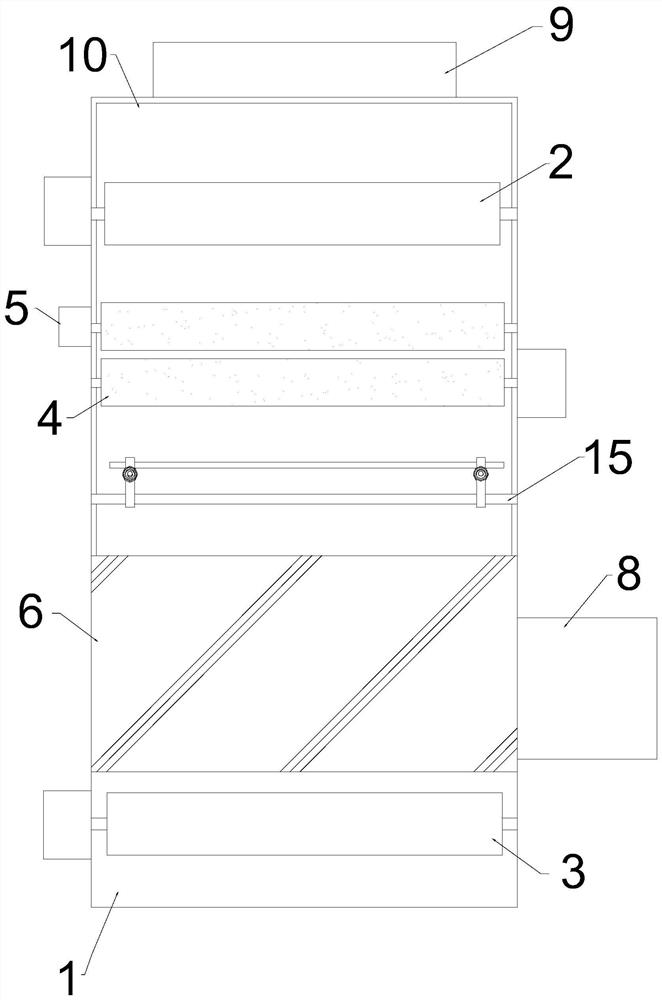 Sueding machine capable of improving dust removal effect