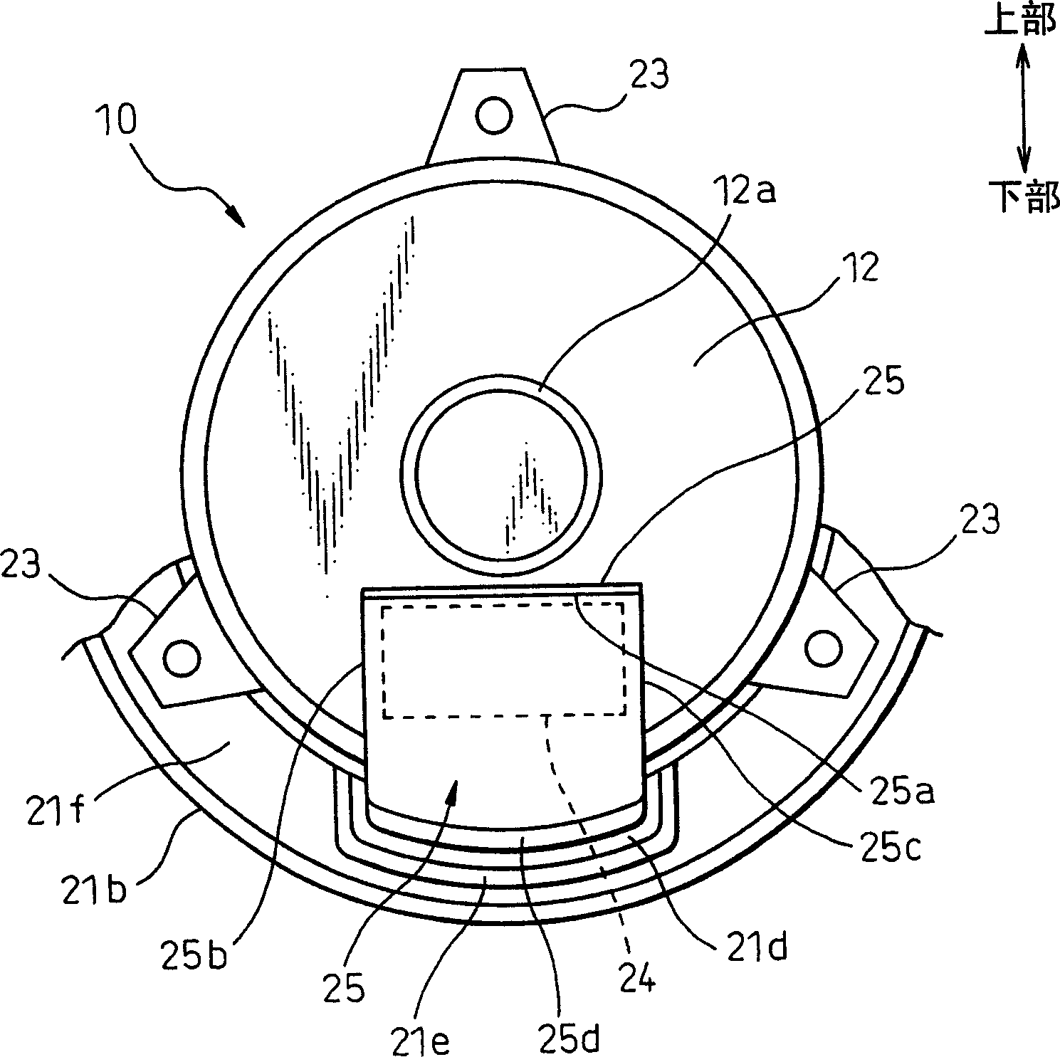 Electric fan for vehicle use