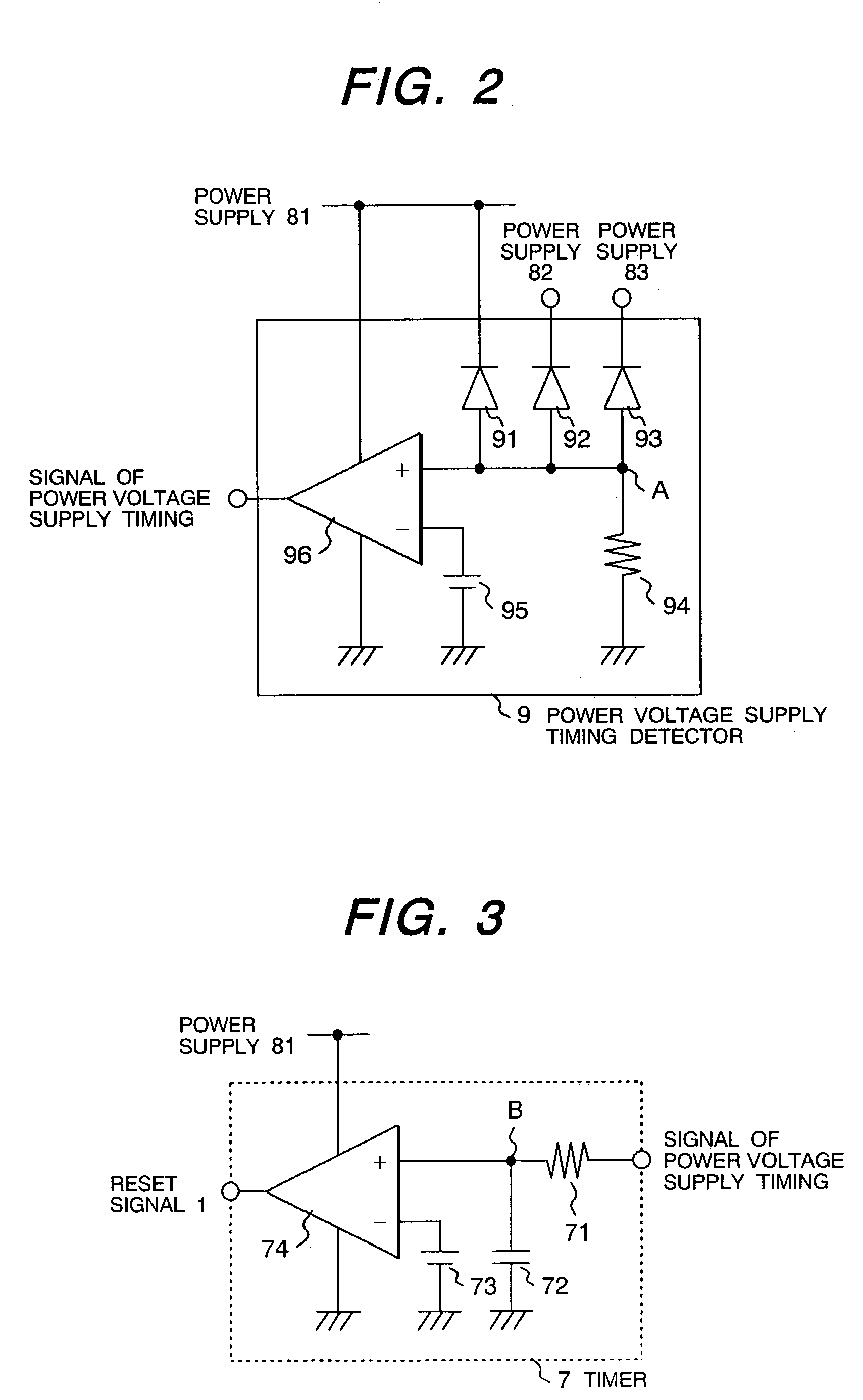 Optoelectronic transceiver with power voltage supply detection