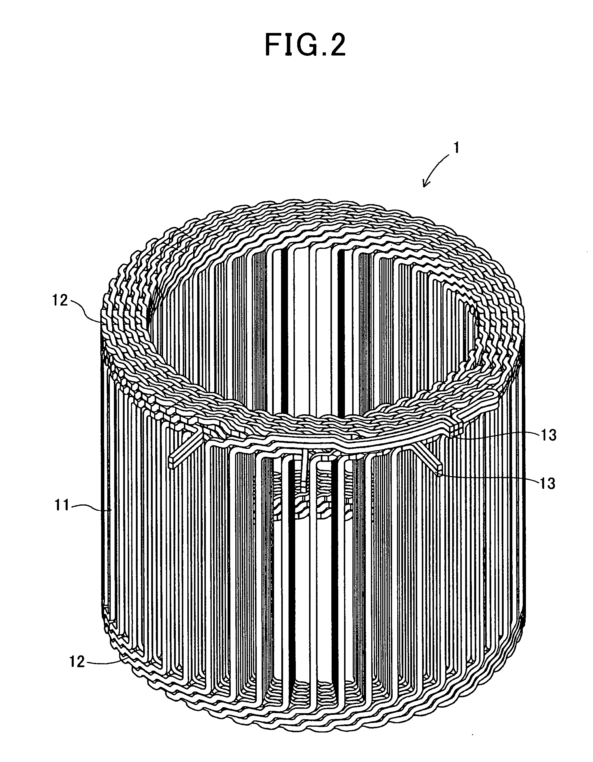 Segment-core type stator for inner-rotor type rotary electric machines and an improved method for manufacturing the stator