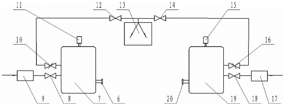 A gas micro flow measuring device