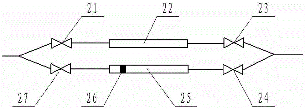 A gas micro flow measuring device