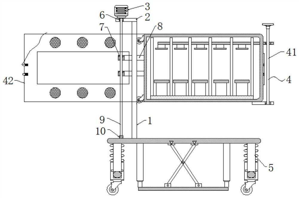 Photoelectric sensor transportation device suitable for uneven road sections and using method