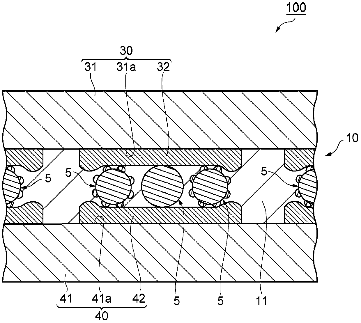 Film-like circuit connection material and circuit connection structure