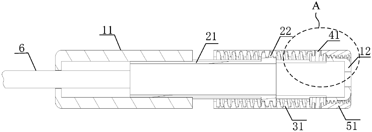 Driving handle and conveying system for conveying implant