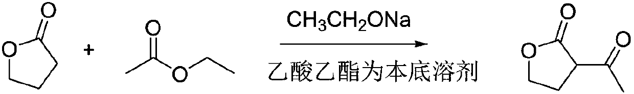 Synthesis method for alpha-acetyl gamma-butyrolactone