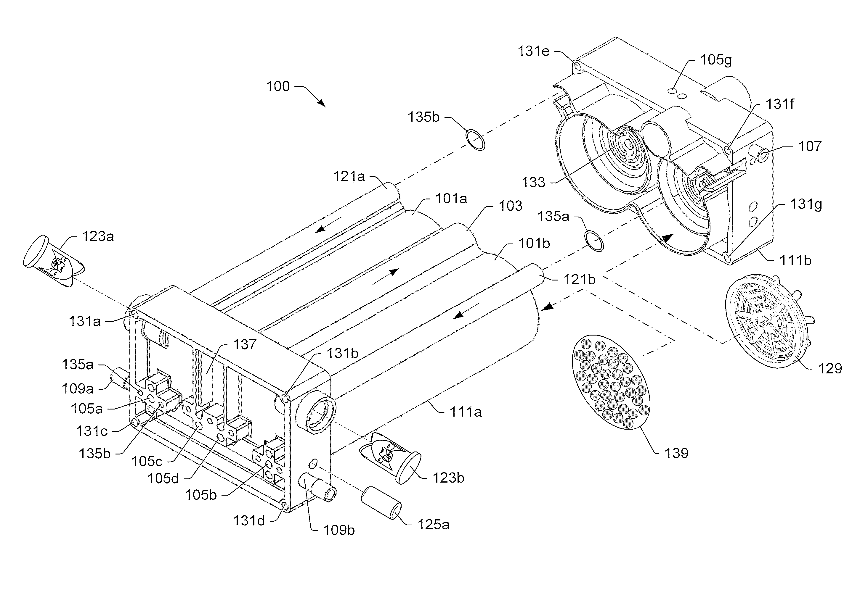 Oxygen concentrator apparatus and method having flow restricted coupling of the canisters