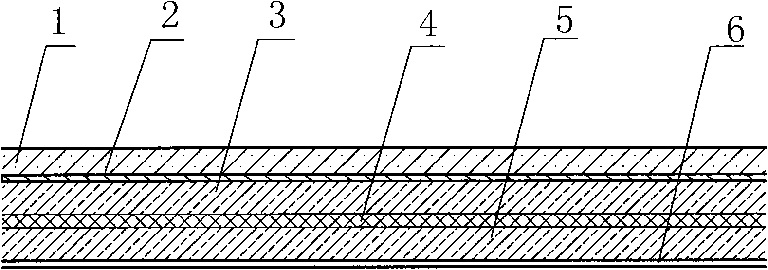 Anticorrosive TPO modified asphalt composite waterproof coiled material and preparation method thereof
