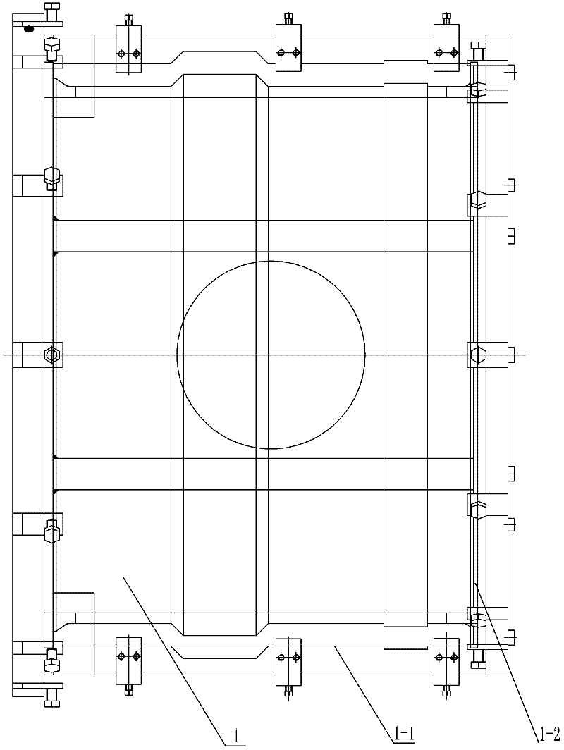 Electron beam welding method for variable-section gas turbine casing
