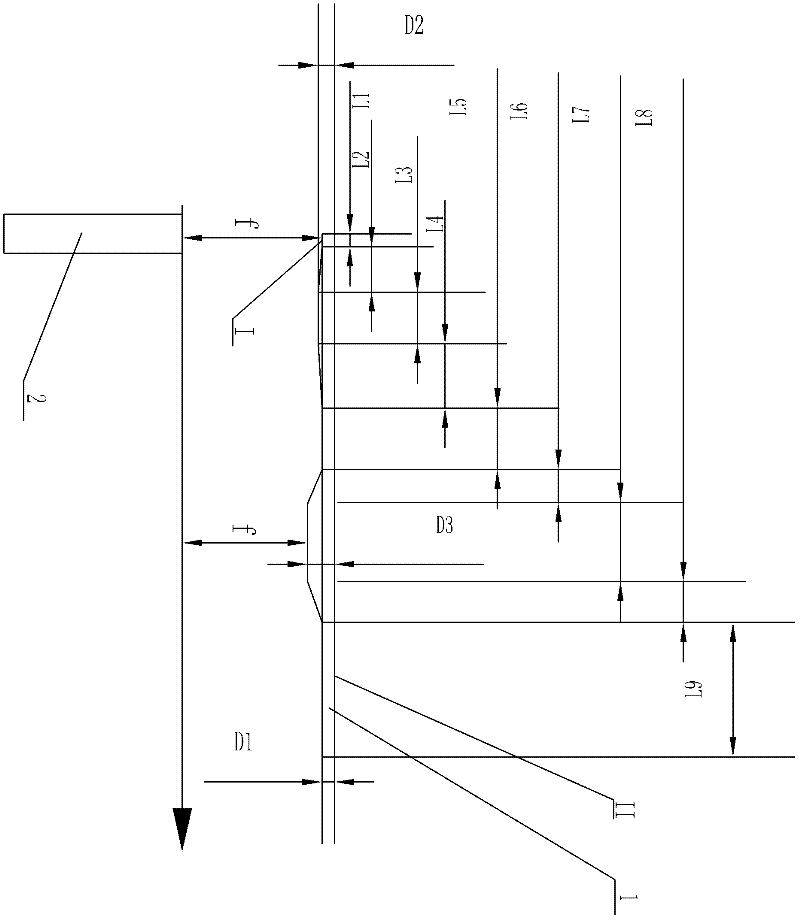 Electron beam welding method for variable-section gas turbine casing