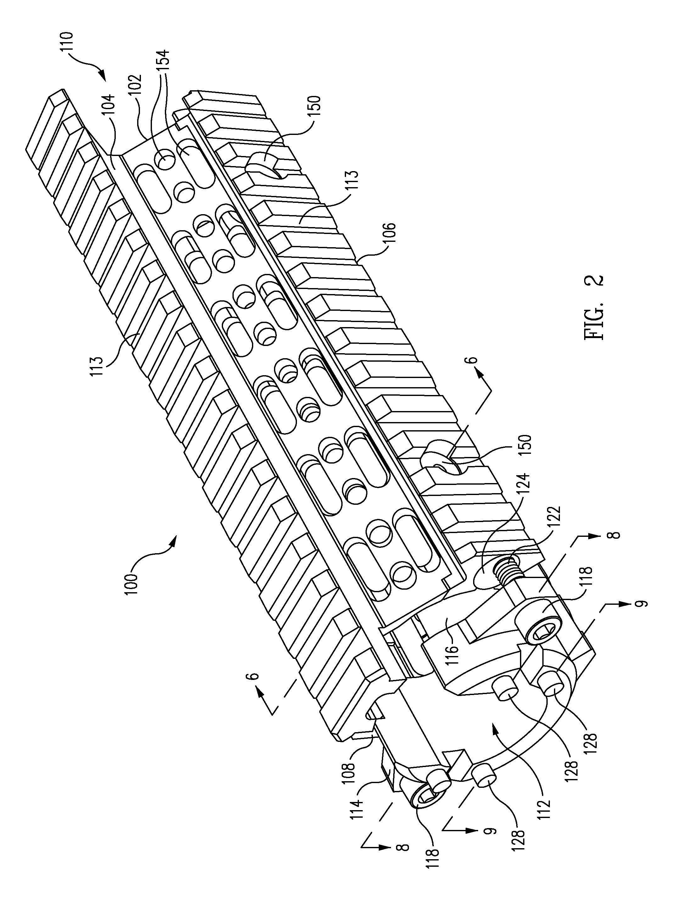 Accessory mounting hand guard for firearm