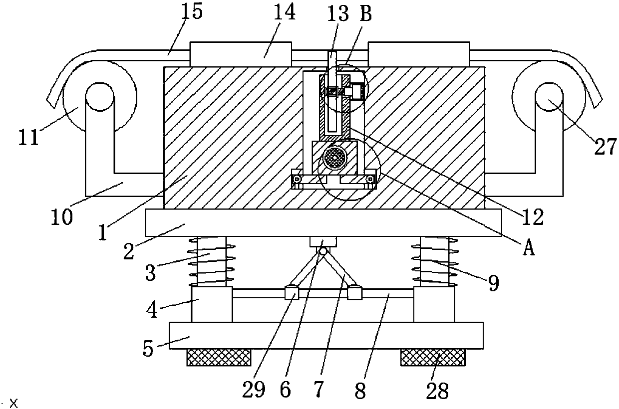 Novel spinning cloth cutting device