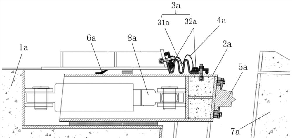 Final joint water stop device and installation method