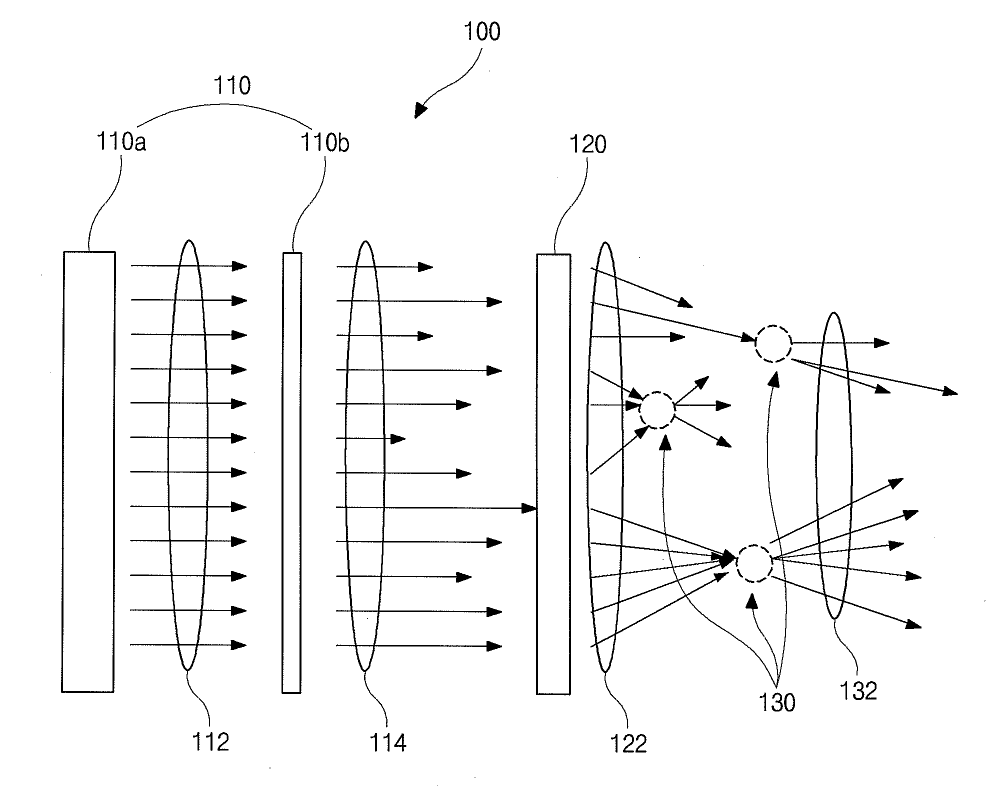 Integral photography type three-dimensional display device