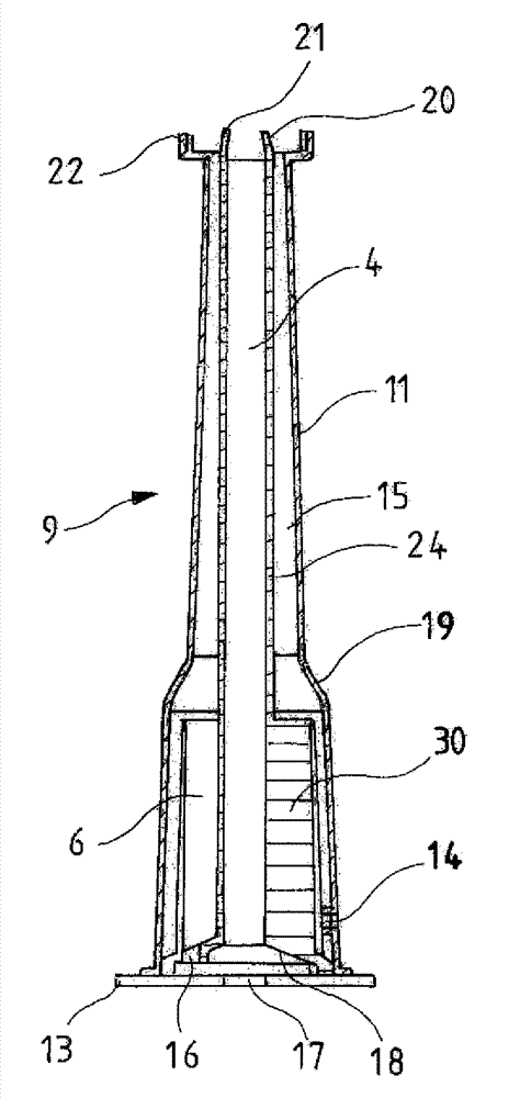 Device for determining a filling level