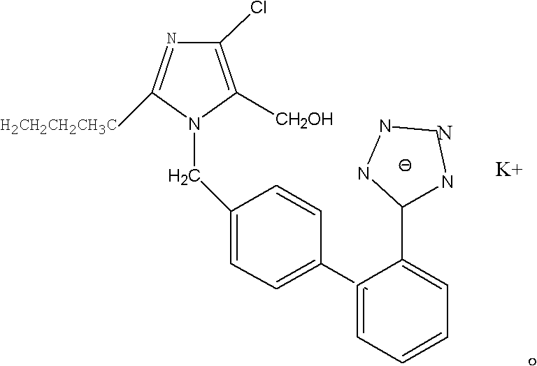 Losartan potassium liposome solid preparation