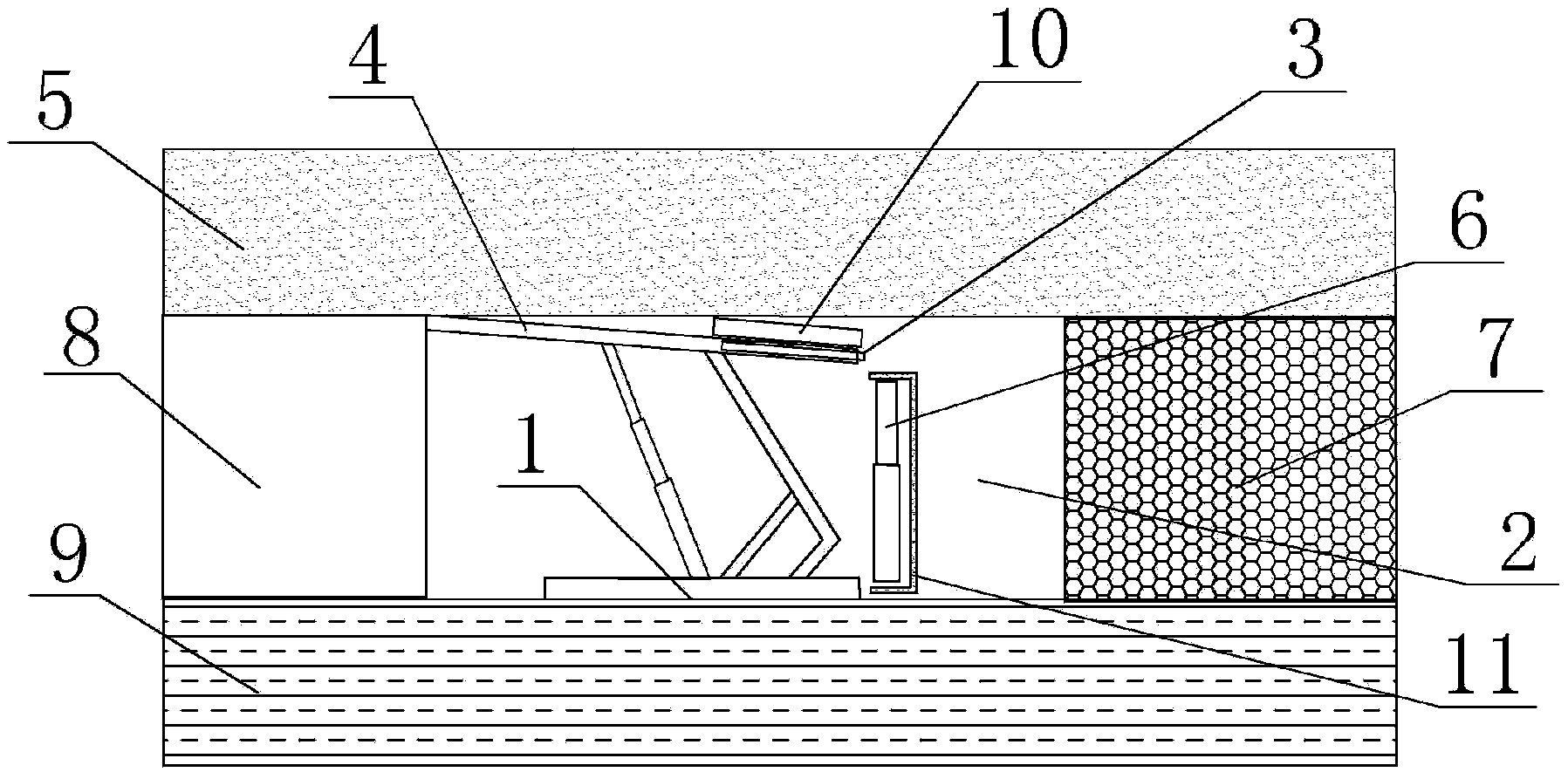 Method for filling paste behind filling hydraulic supports