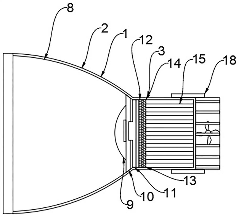 Heat dissipation device of lamp