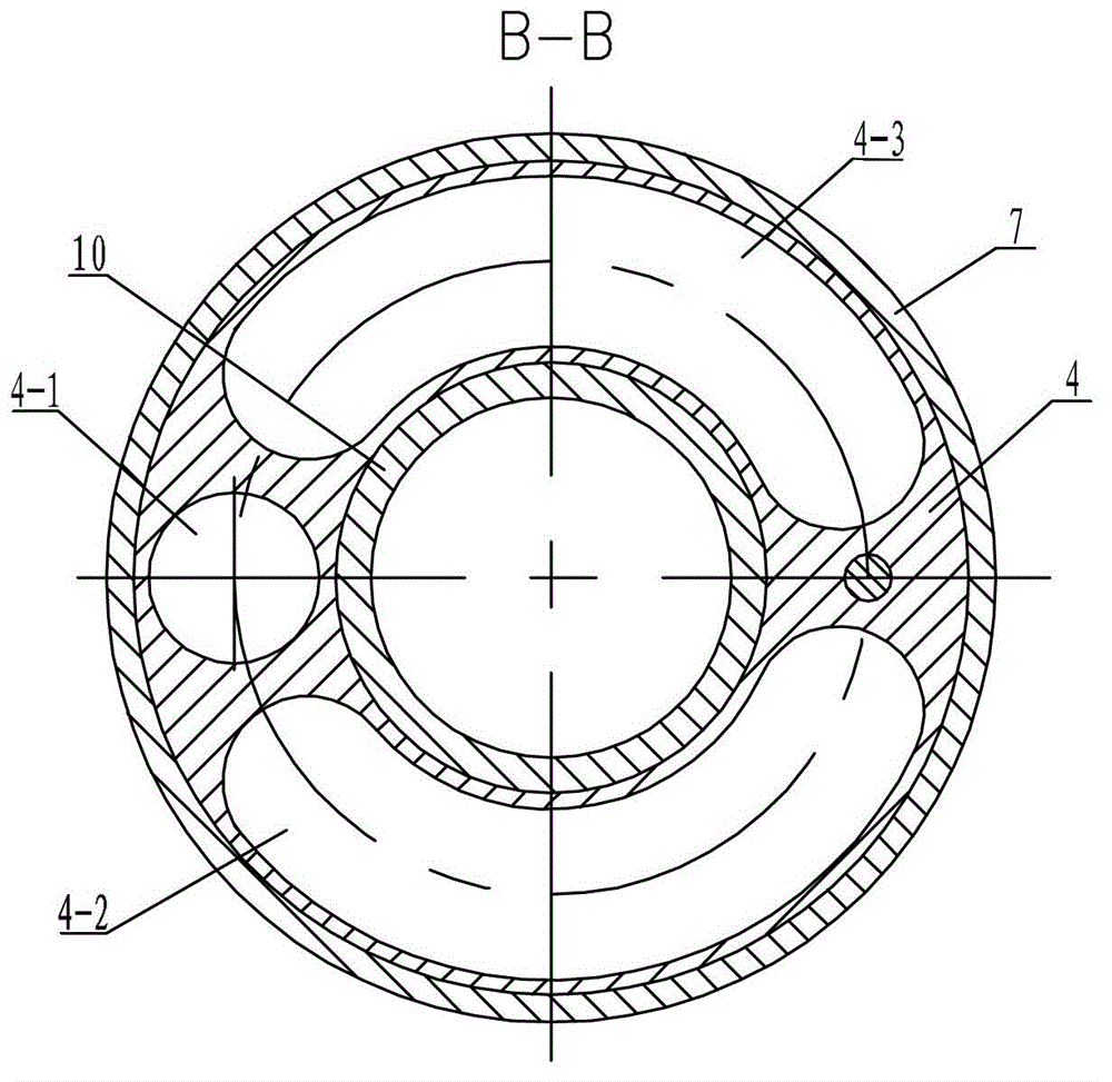 Liquid passing type electric-control layered polymer filling device