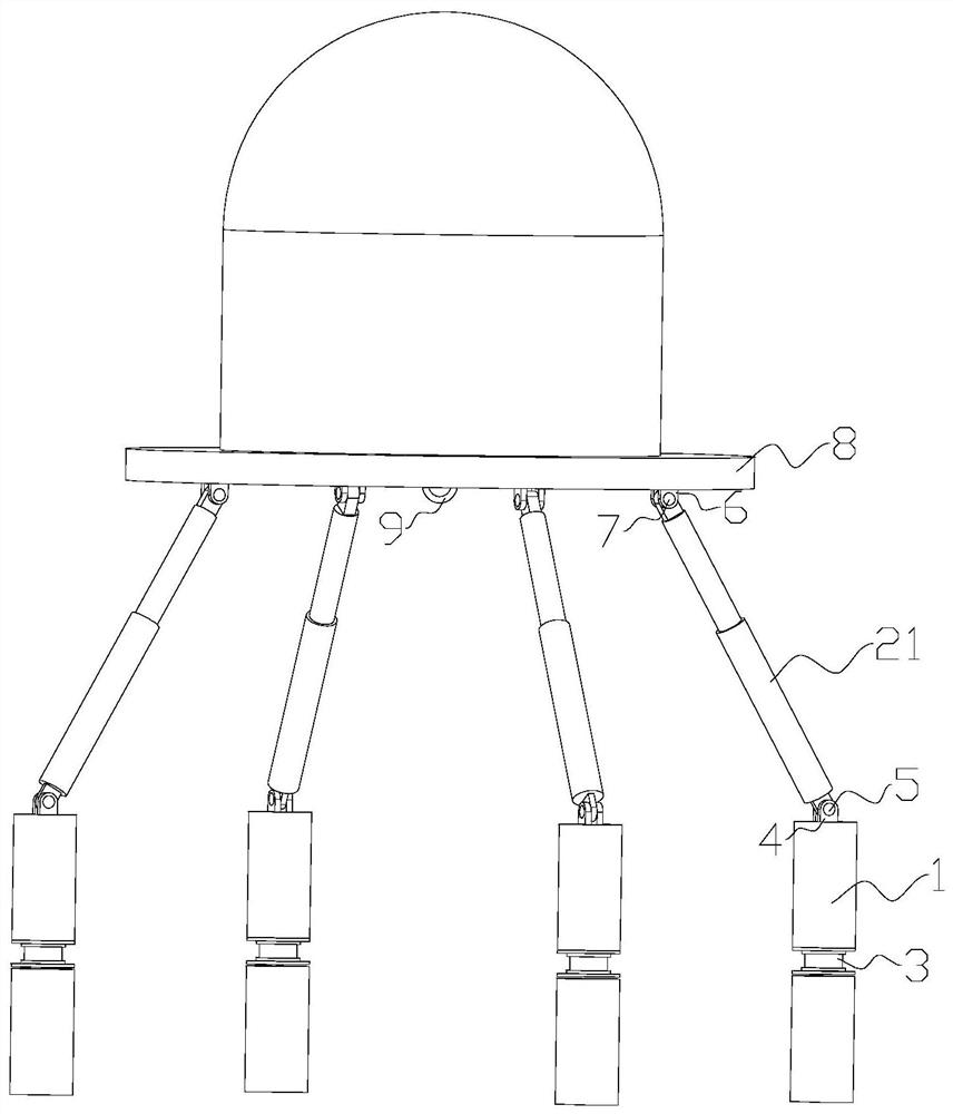 An anti-seismic system for a simulated tree house