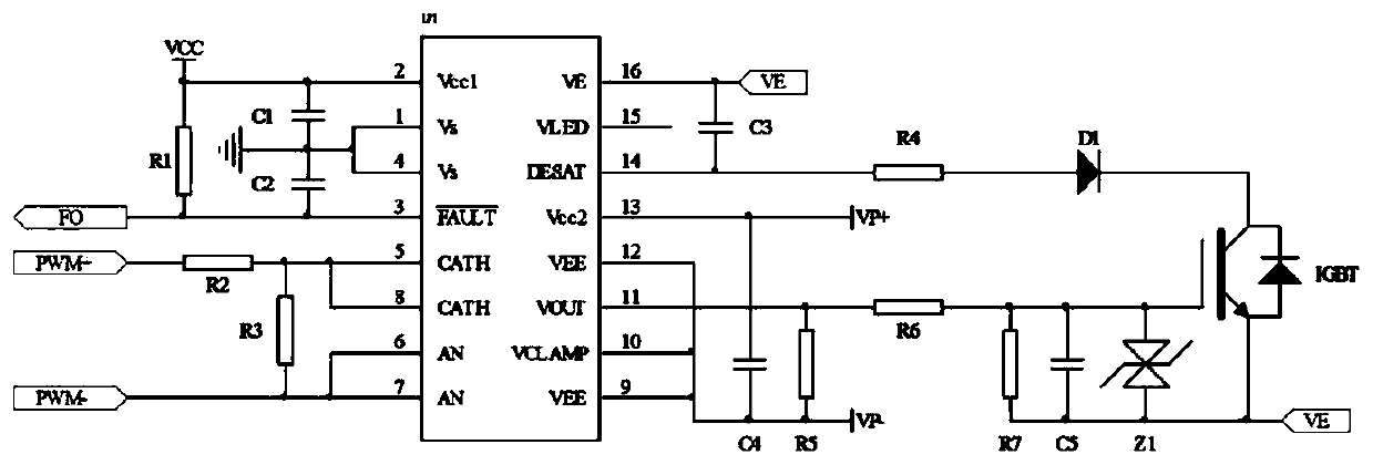 Driving and protecting circuit for inversion module