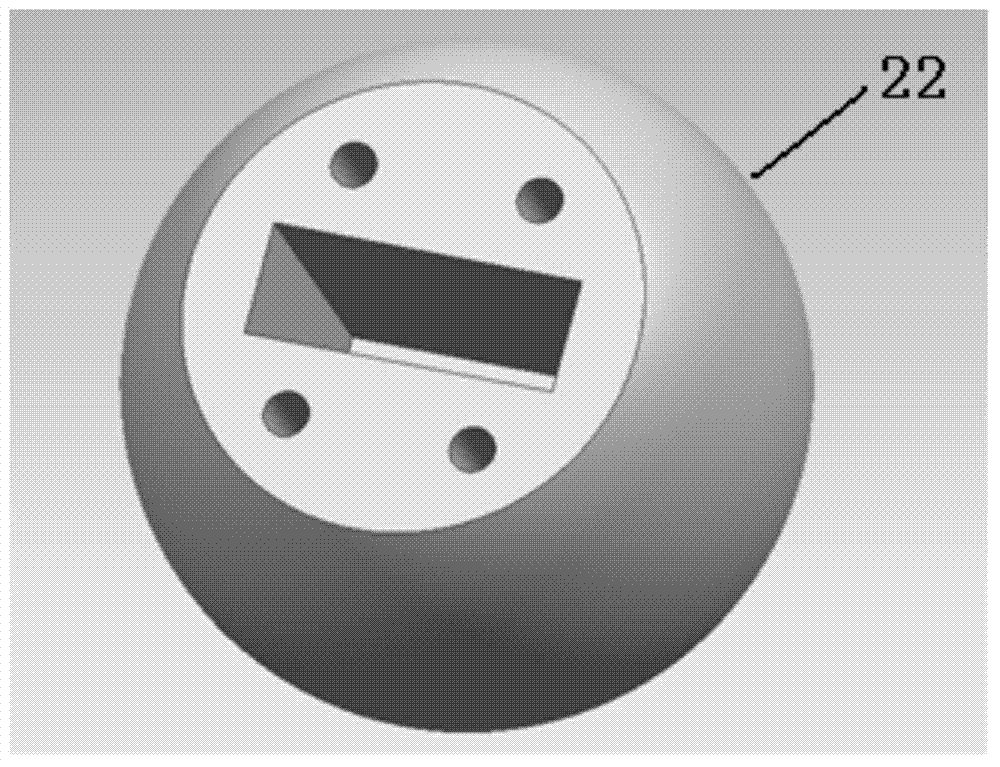 Grinding ball sensor used for monitoring internal medium motion status of ball milling machine