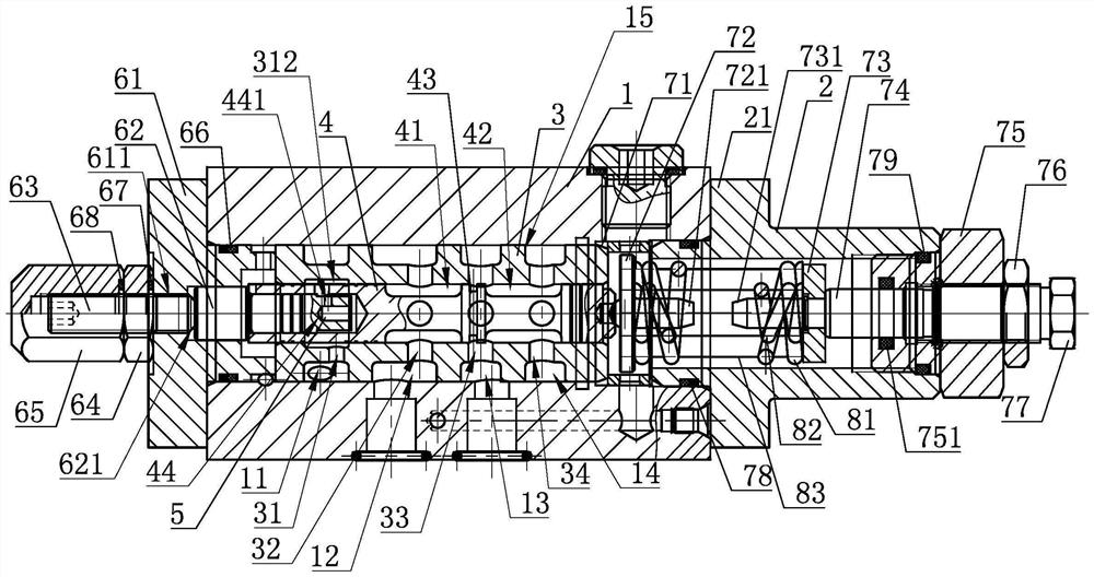 Constant pressure control valve of large-flow high-pressure plunger pump