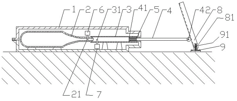 Parking stall lock device