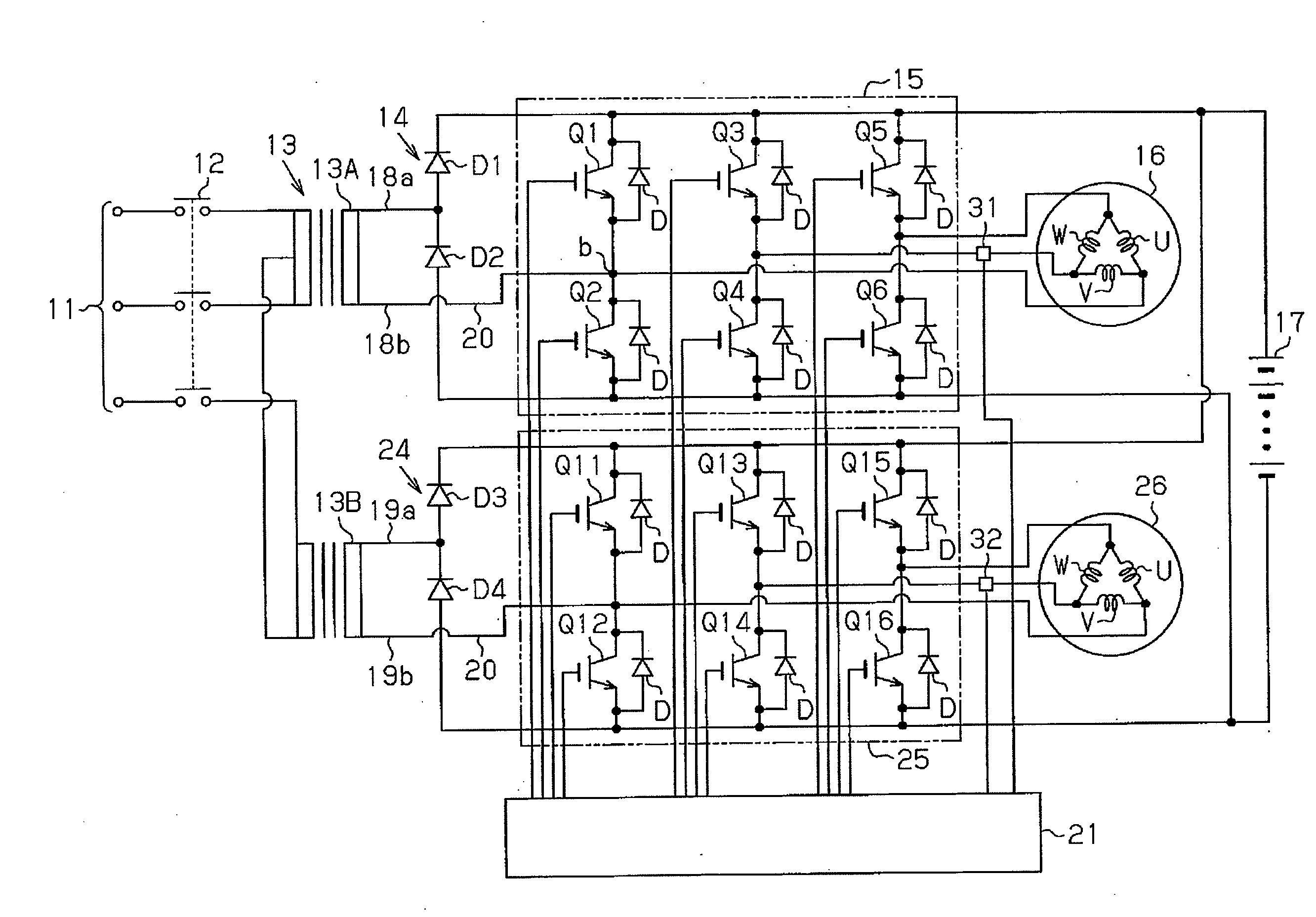 Battery charging circuit and charging method