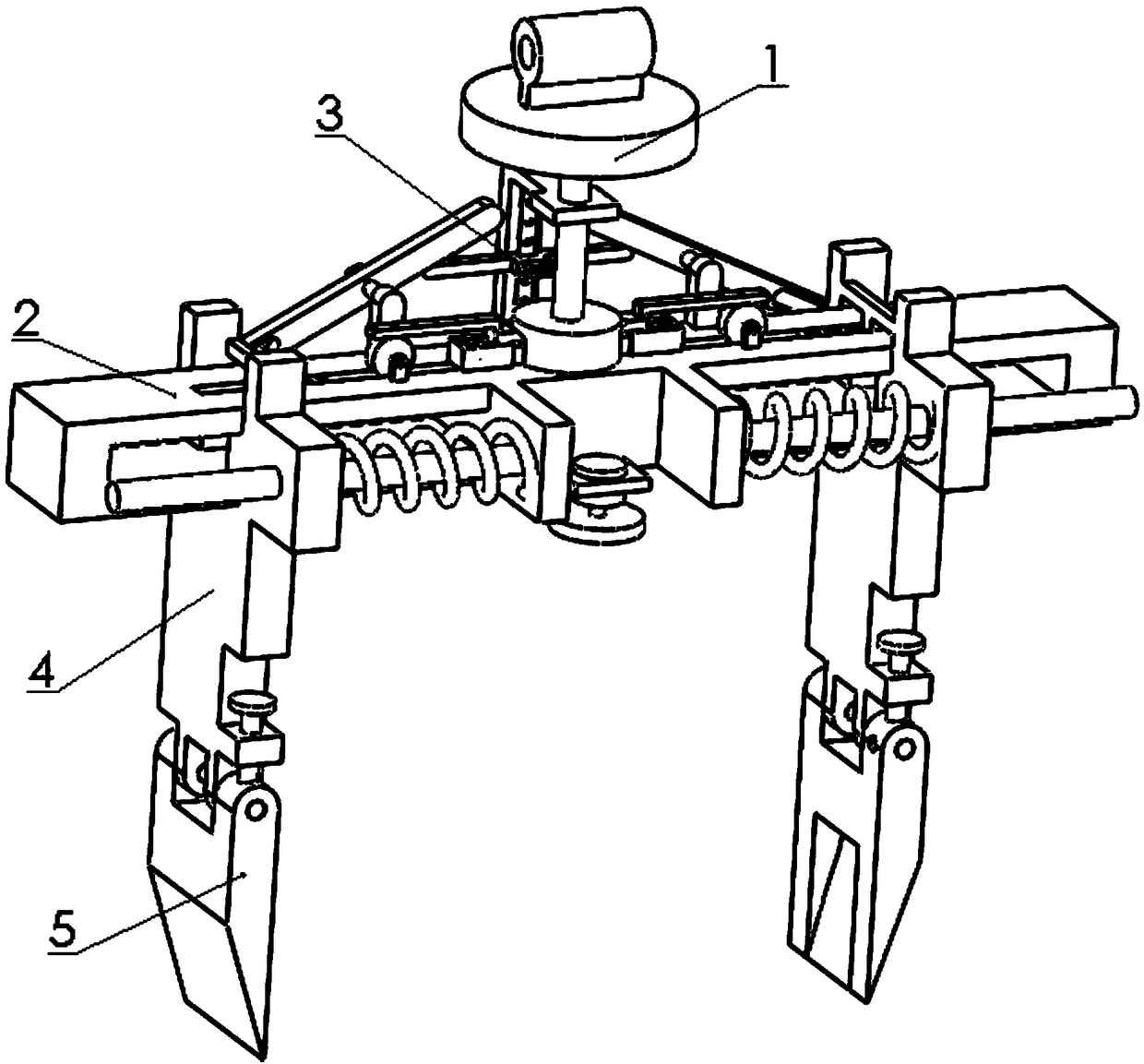 Object clamping device for medical experiment