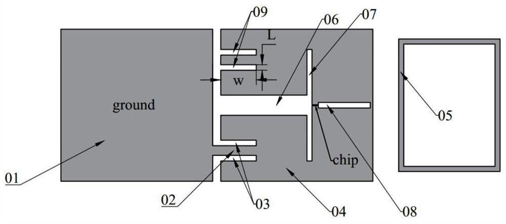 Compact uhf RFID foldable anti metal tag antenna