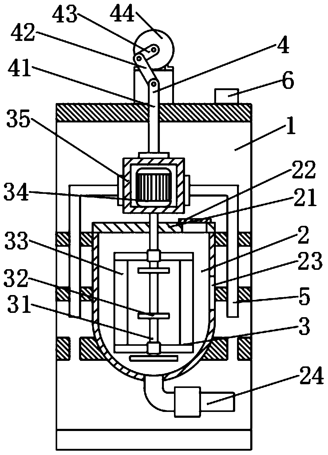 Printing ink stirring device