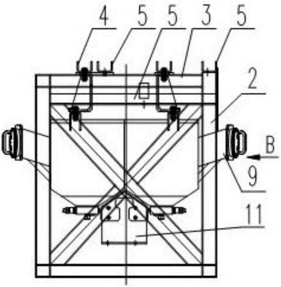 Sandbox anti-falling seat vibration impact testing device of Multiple Units and method thereof
