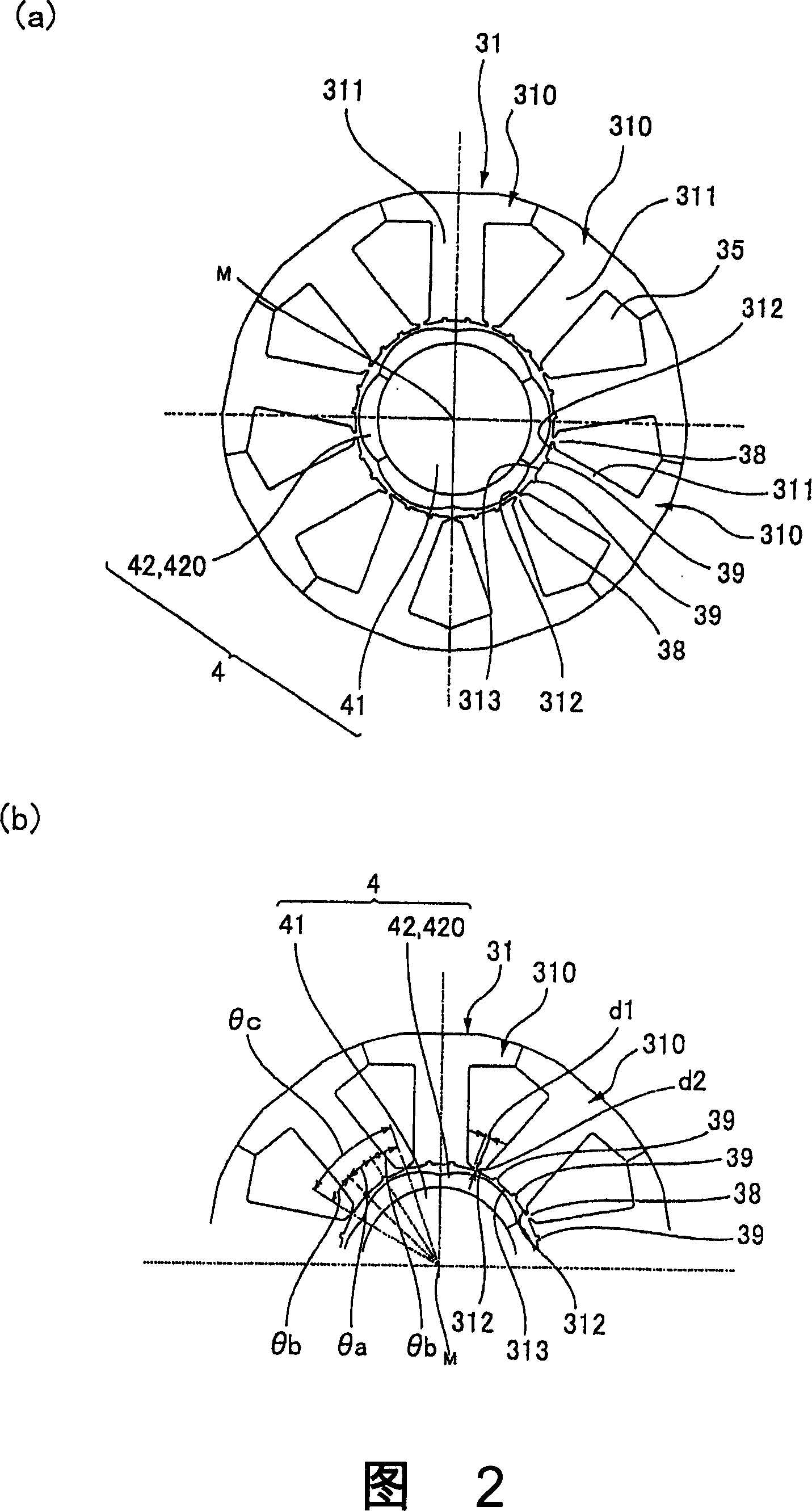 Permanent magnet type synchronous motor