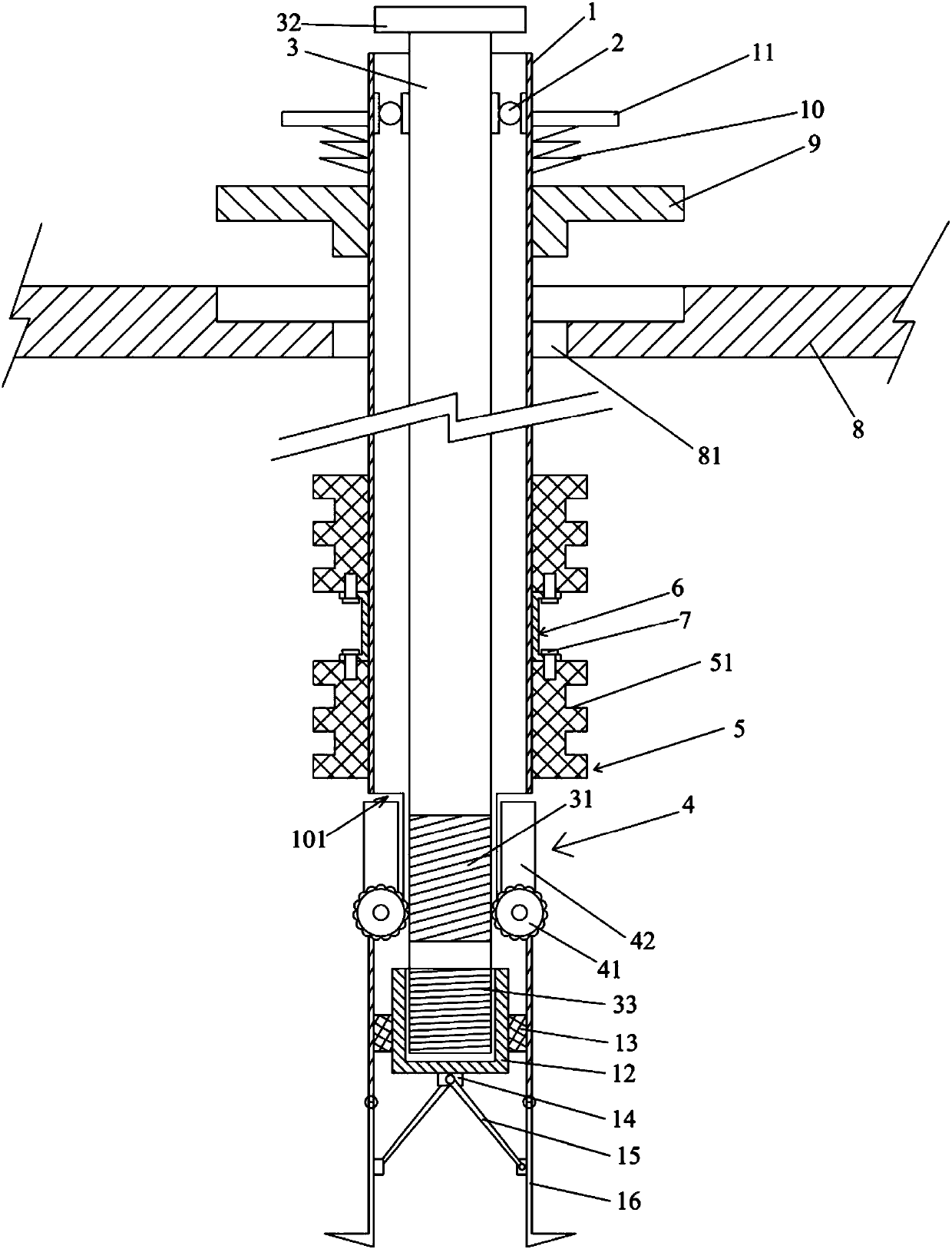A slope strengthening device for building municipal civil engineering