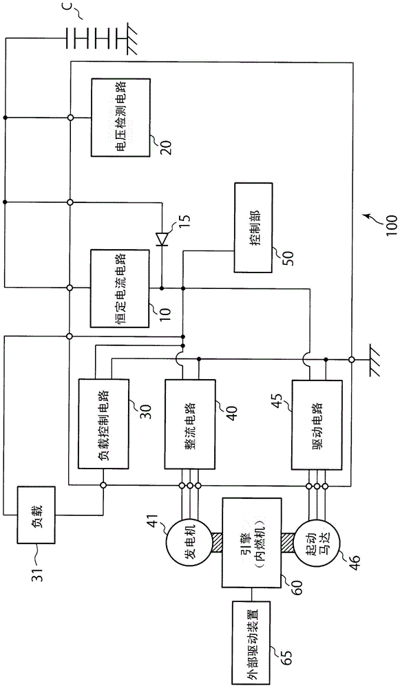 Internal combustion engine control circuit and internal combustion engine control method