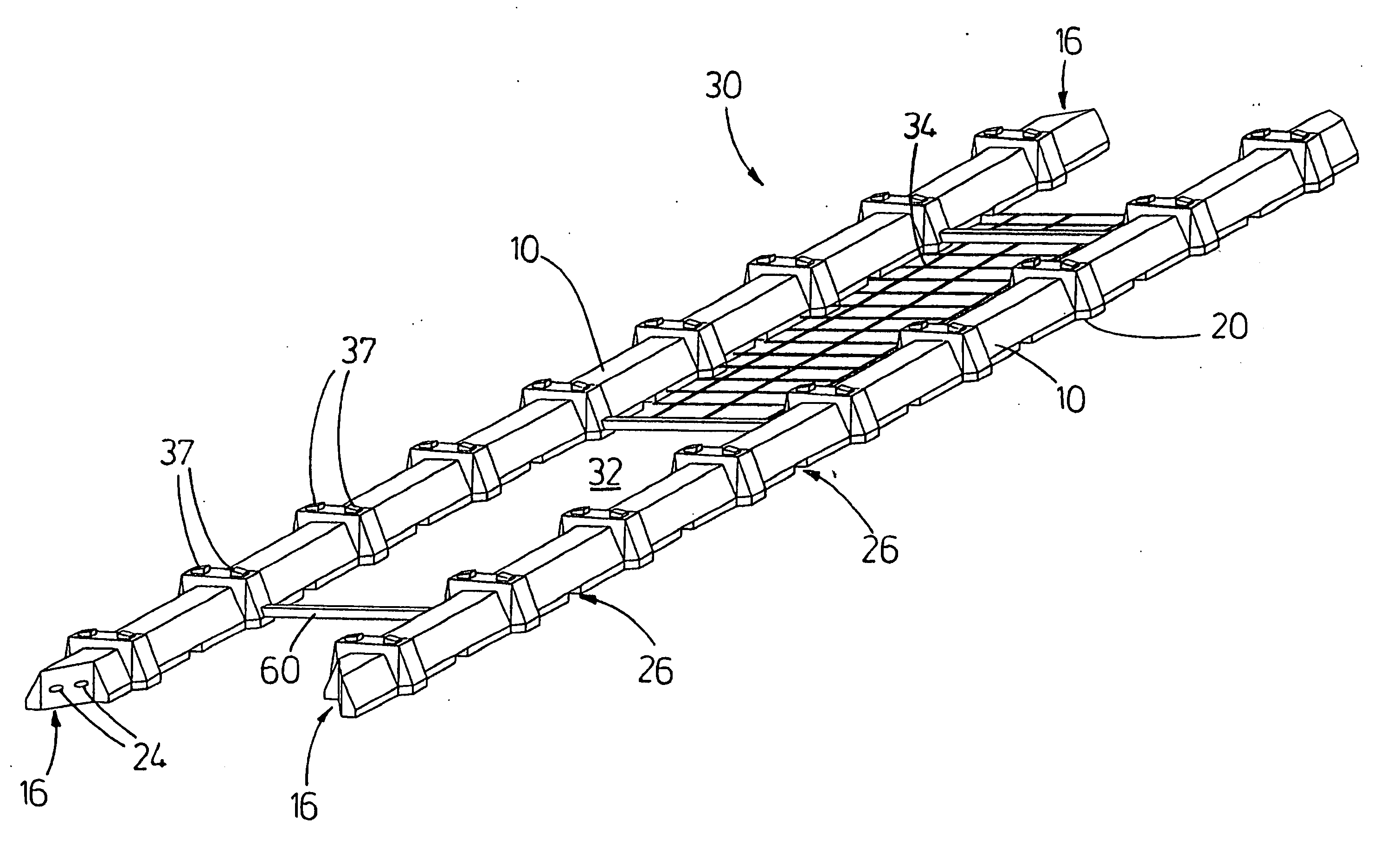Rail sleeper and ballast-free track structure
