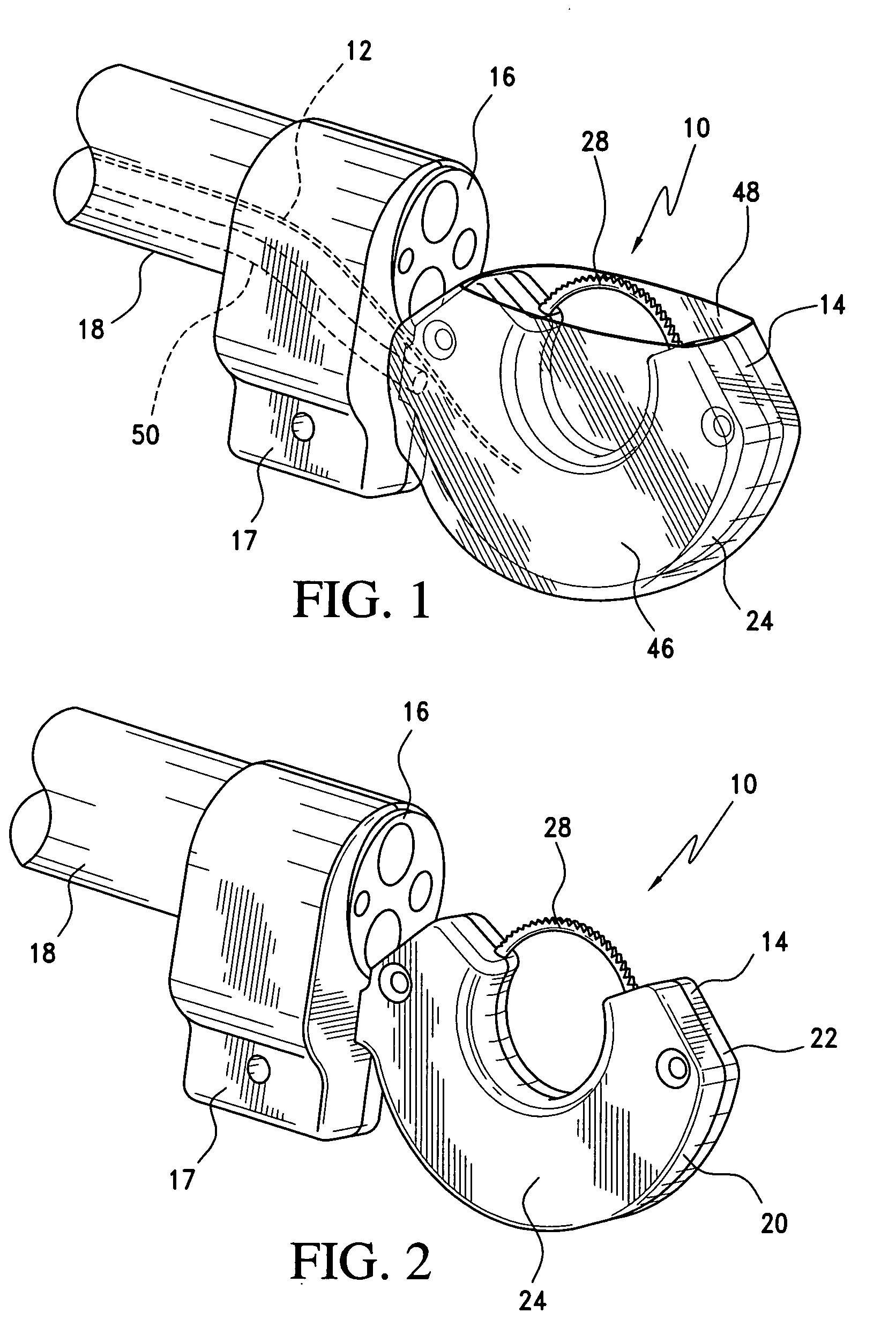 Surgical suturing apparatus with detachable handle