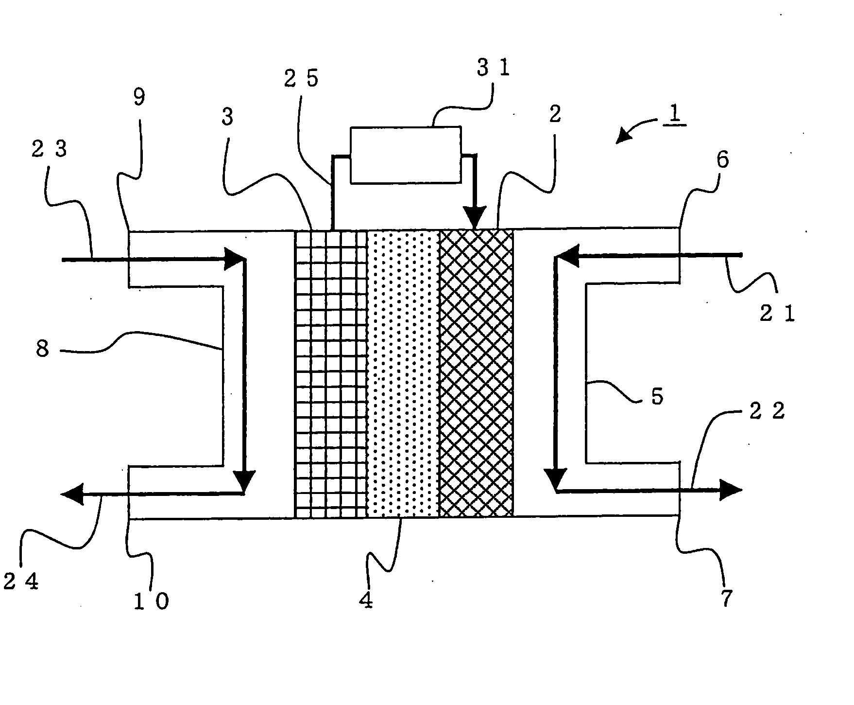 Fuel cell, operating method thereof, sintering furnace, and power generator